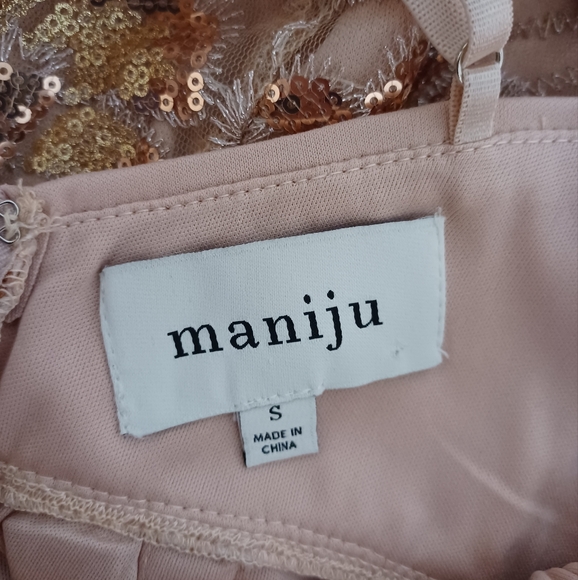 Maniju Sequin Mini Wrap Short Dress - Picture 8 of 9